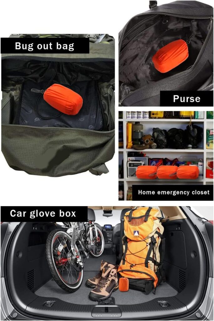 Bapao Portable, Thermal Bivvy Sleeping Bag, Lightweight, Waterproof, Compact Emergency Warming Equipment, Survival Tent.