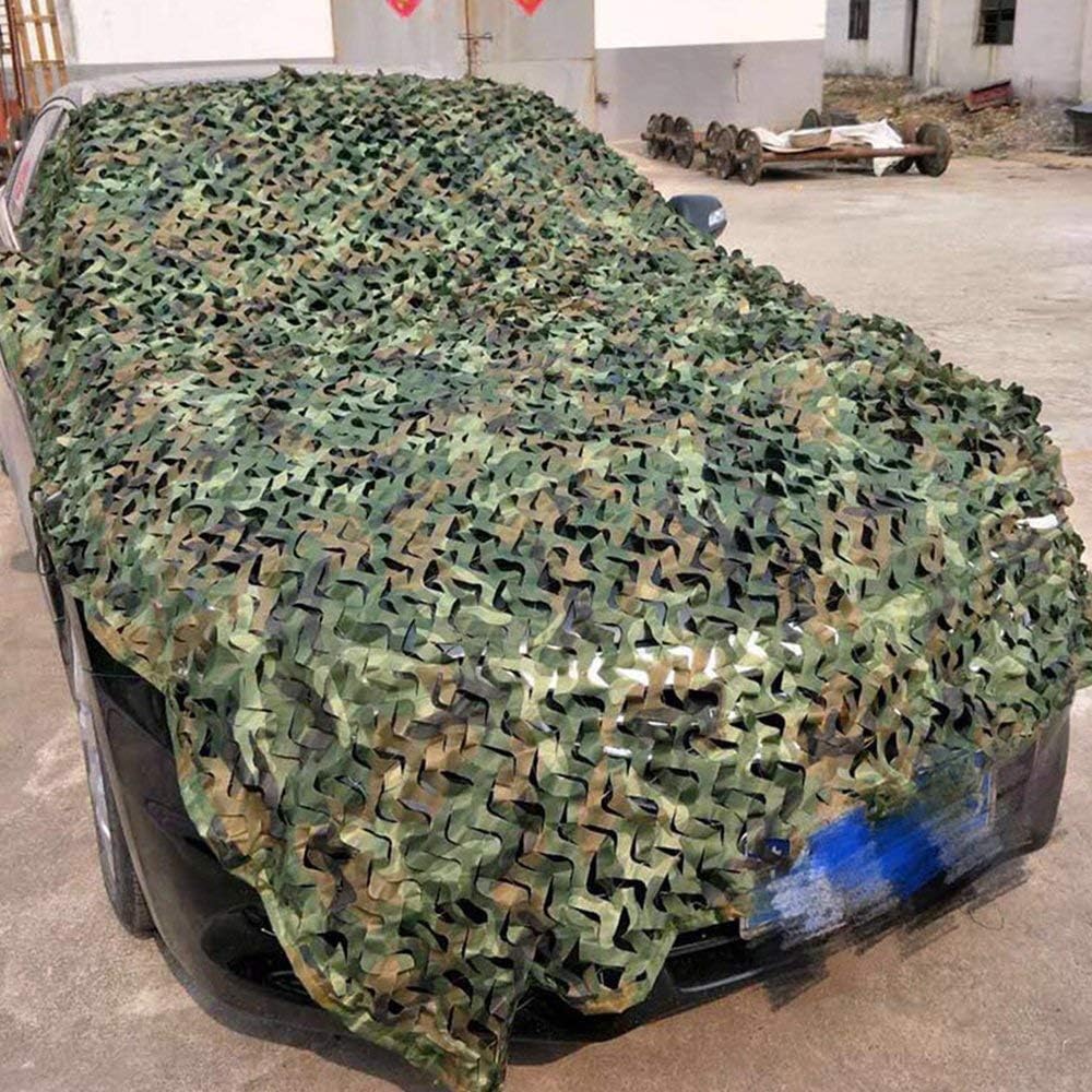 camouflage net 3m X 2m Camo Netting Oxford Fabric Hunting Shooting Army for Camping Hide, Green