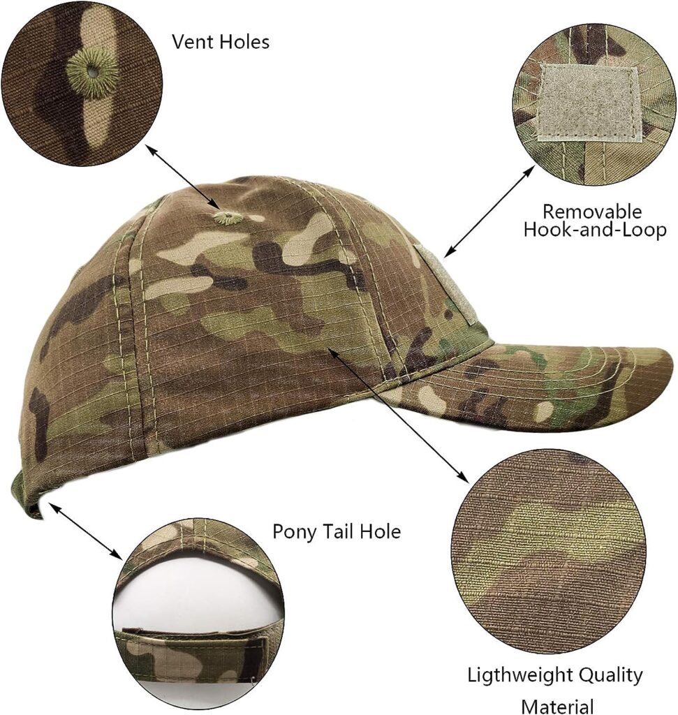 ehsbuy Camo Hats for Men with Cooling Neck Gaiter Baseball Caps Face Scarf Mask Army Tactical Military Hat Neck Tube Snoods for Running Hunting Camping Cycling Fishing Outdoor Sports